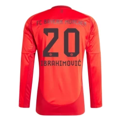 FC Bayern München Ibrahimovic #20 Fußballtrikots 2024-25 Heimtrikot Herren Langarm